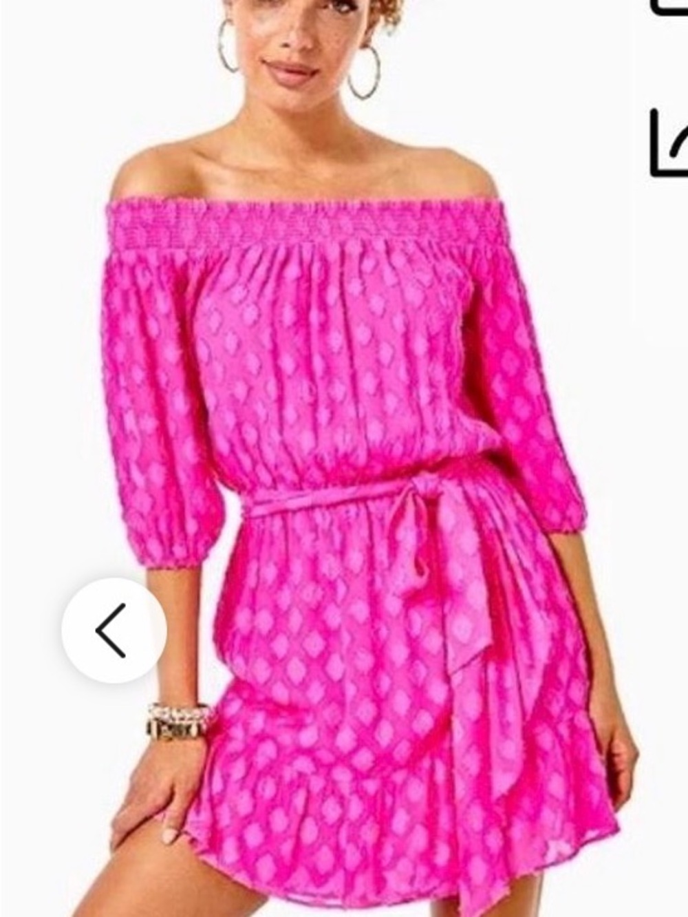 Lilly Pulitzer Rochelle romper. Plumeria Pink, Daiquiri ditsy Rayon. $198